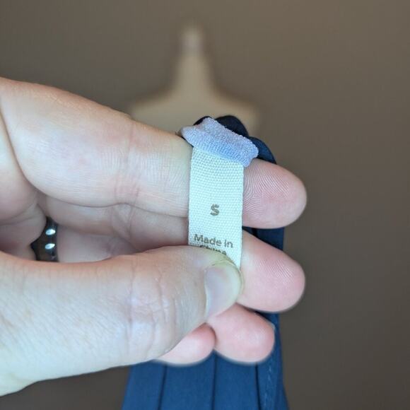 Soft Surroundings Go Lively Dolman Sleeve V-Neck Navy Blue Midi Dress Size Small - Picture 5 of 8